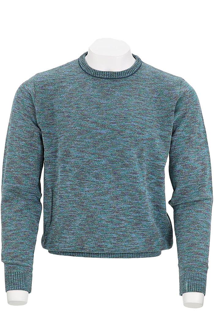 St. Croix Crew Neck Melange Blue