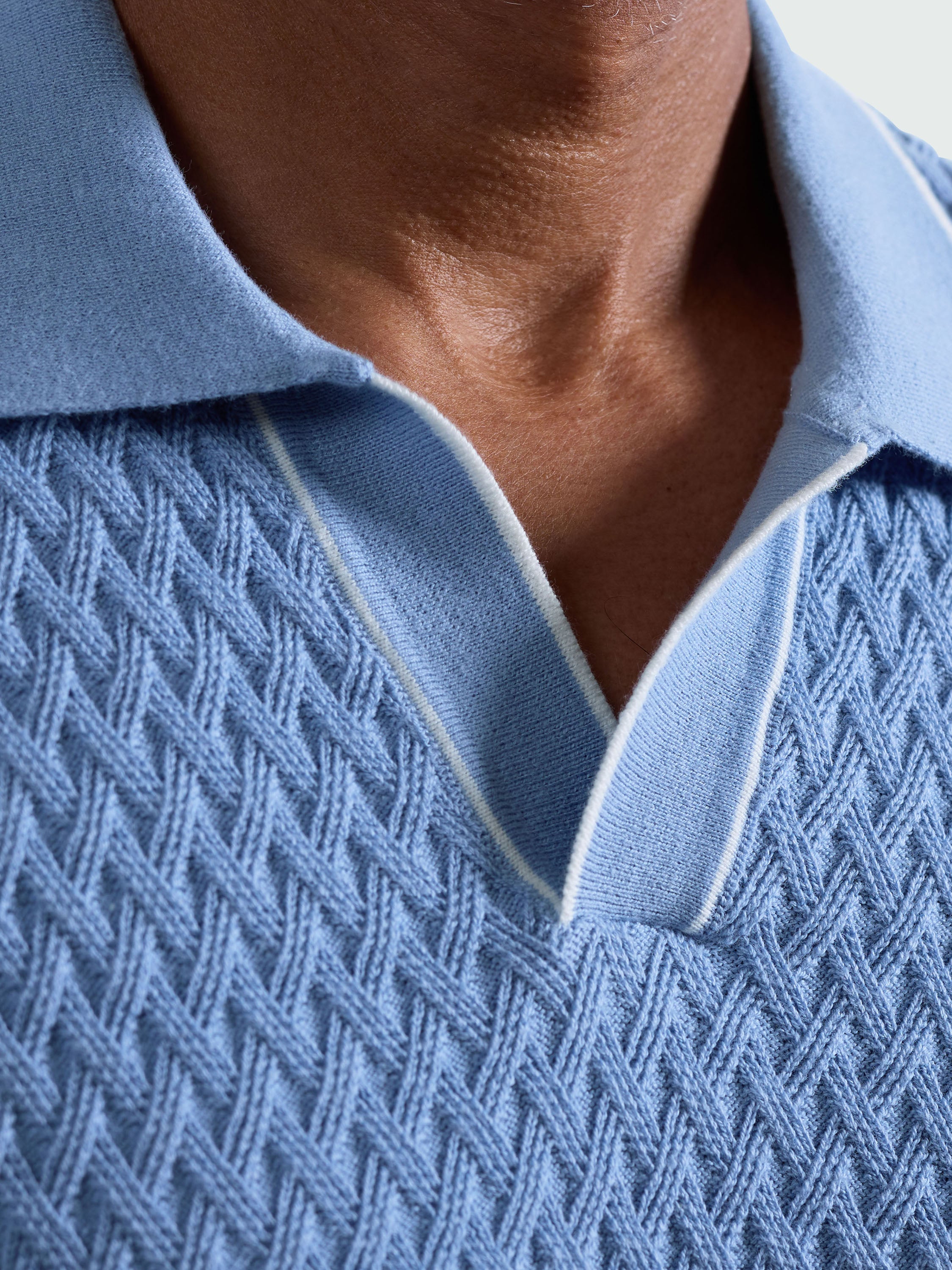 Bugatchi S/S Johnny Collar Sweater