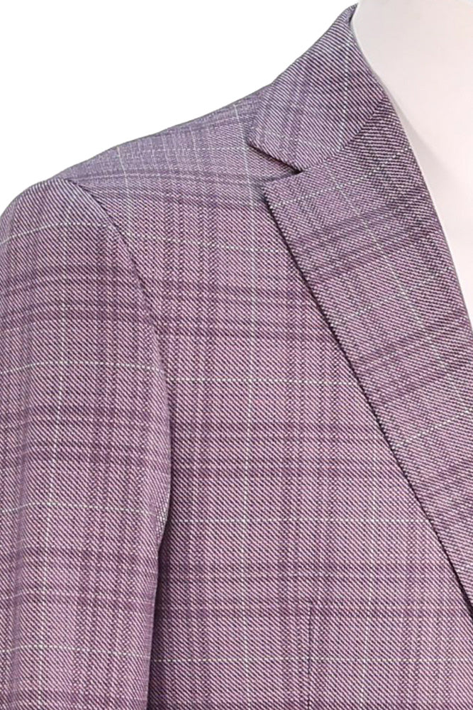 Jack Victor Plum Check Sport Coat | Men's Fashion Jacket