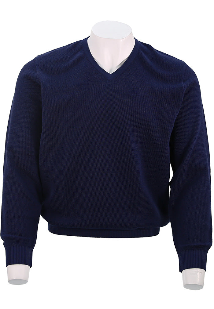 St. Croix Crystal Stitch V Neck
