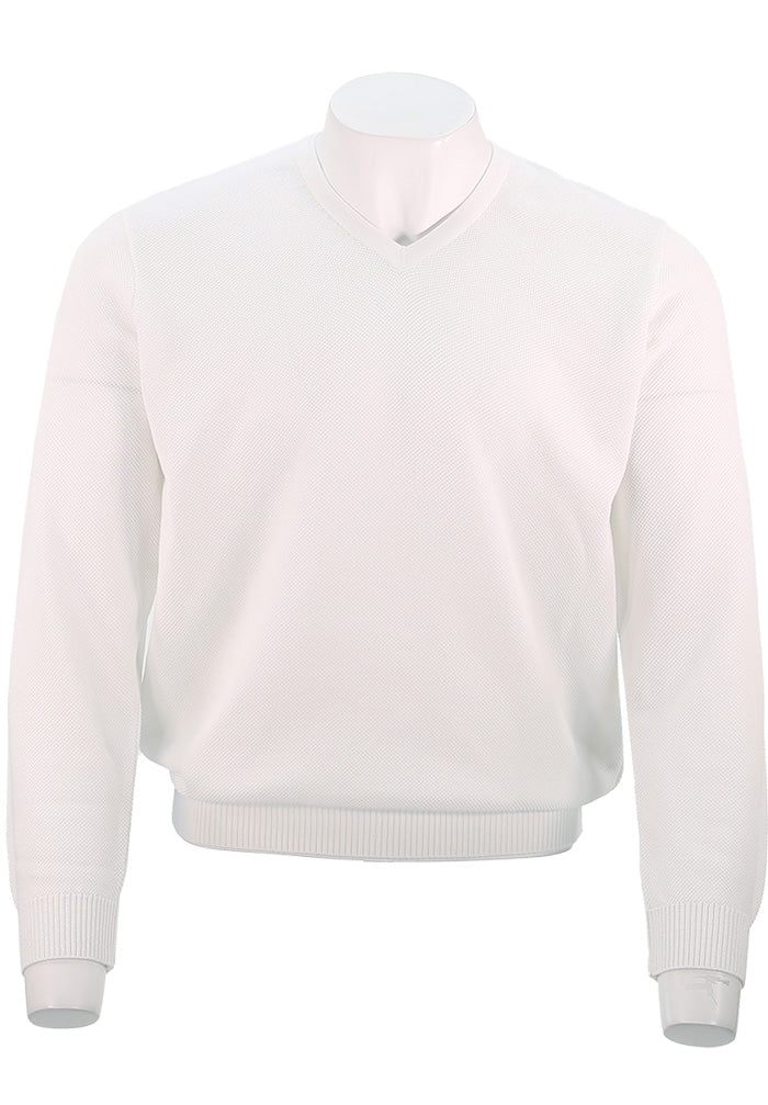St. Croix Crystal Stitch V Neck