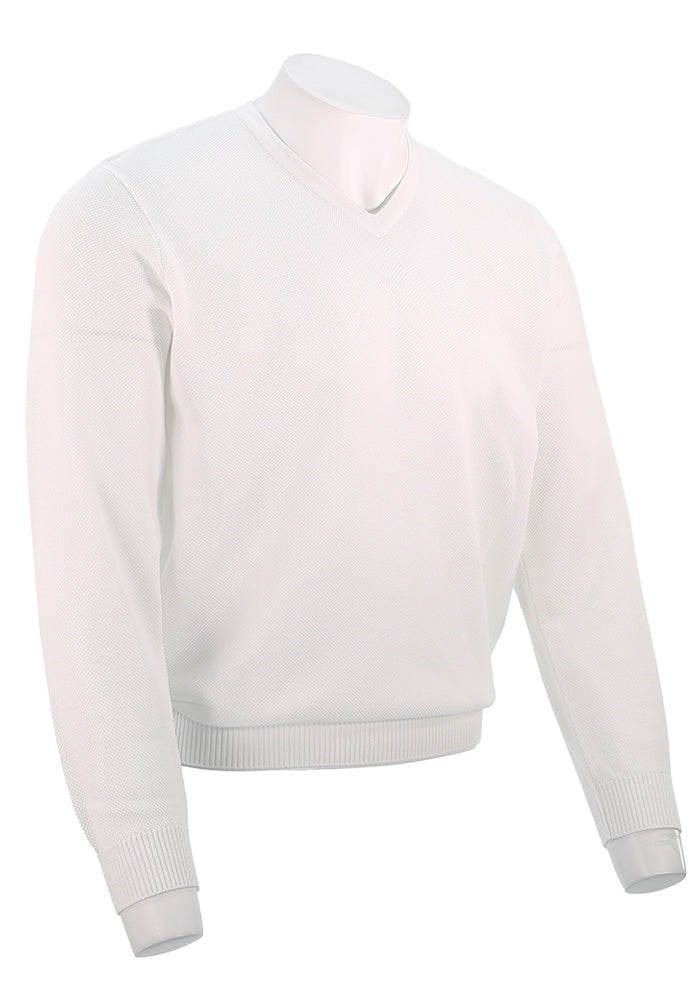 St. Croix Crystal Stitch V Neck