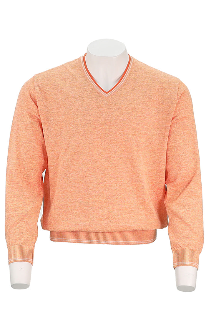 St. Croix Long Sleeve V-Neck with Trim