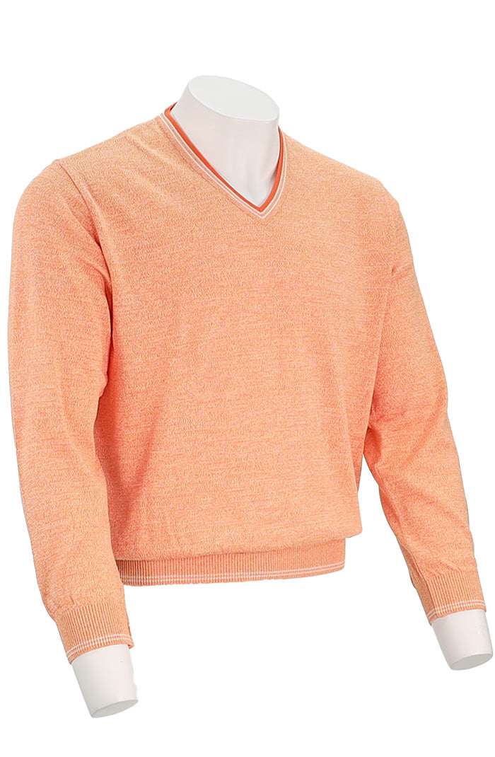 St. Croix Long Sleeve V-Neck with Trim