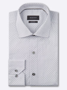 bugatchi shirt, menswear, long sleeve, button down, white, platinum, bugatchi sale