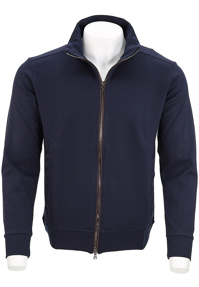 Stretch Viscose Full Zip Sweatshirt