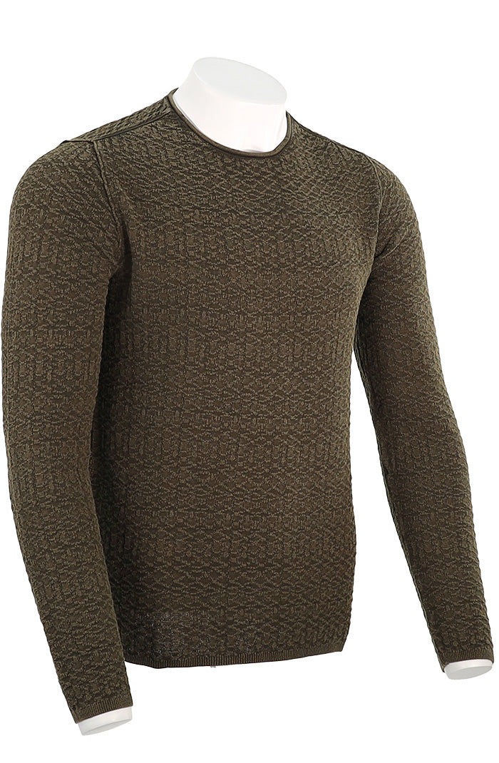 John Varvatos Riley Texture Crew Neck