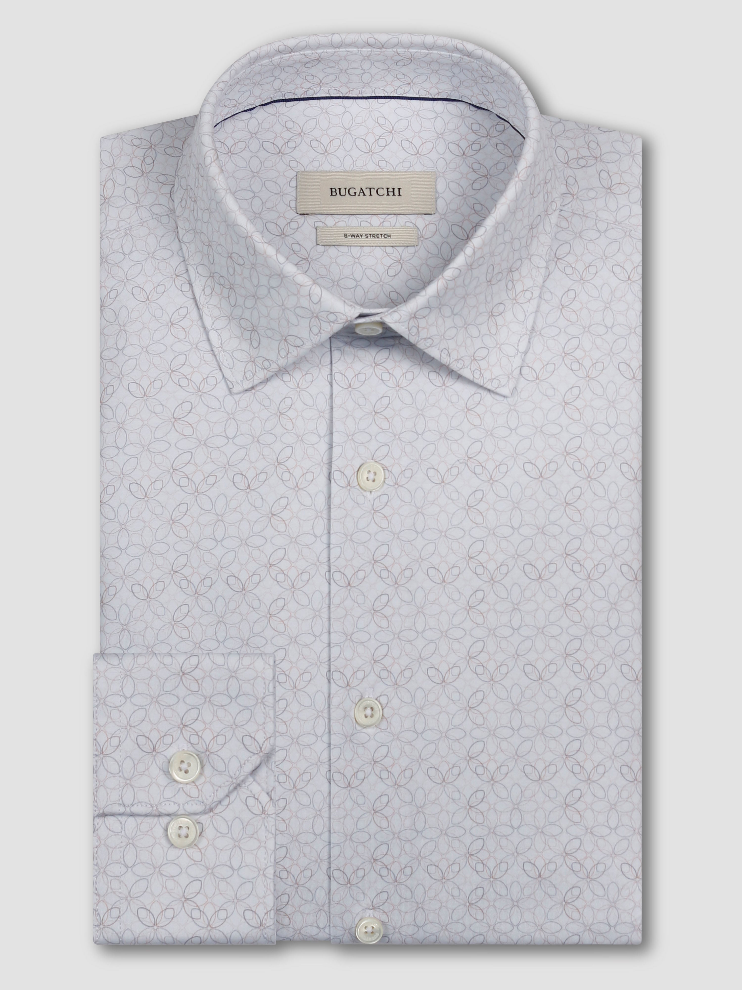 Bugatchi Ooohcotton L/S Shirt, Ivory