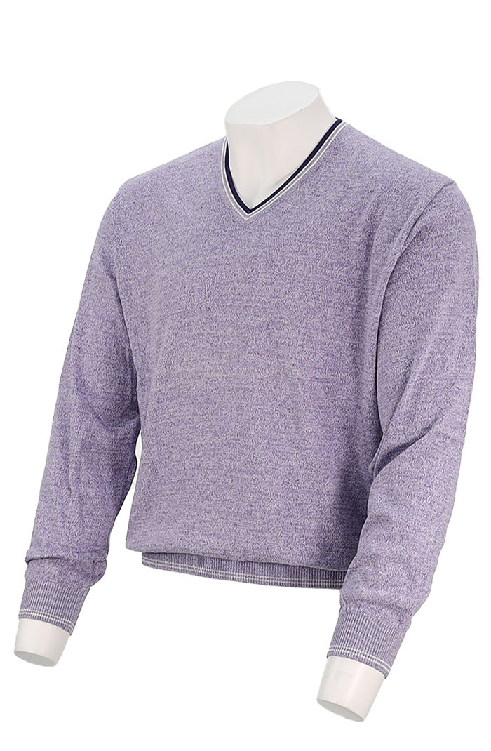 St. Croix Long Sleeve V-Neck with Trim