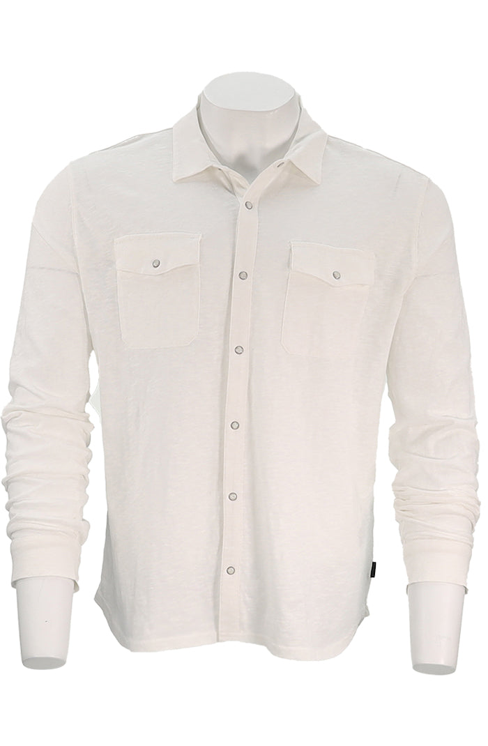 Arvon Long Sleeve Knit Western Shirt | Salt