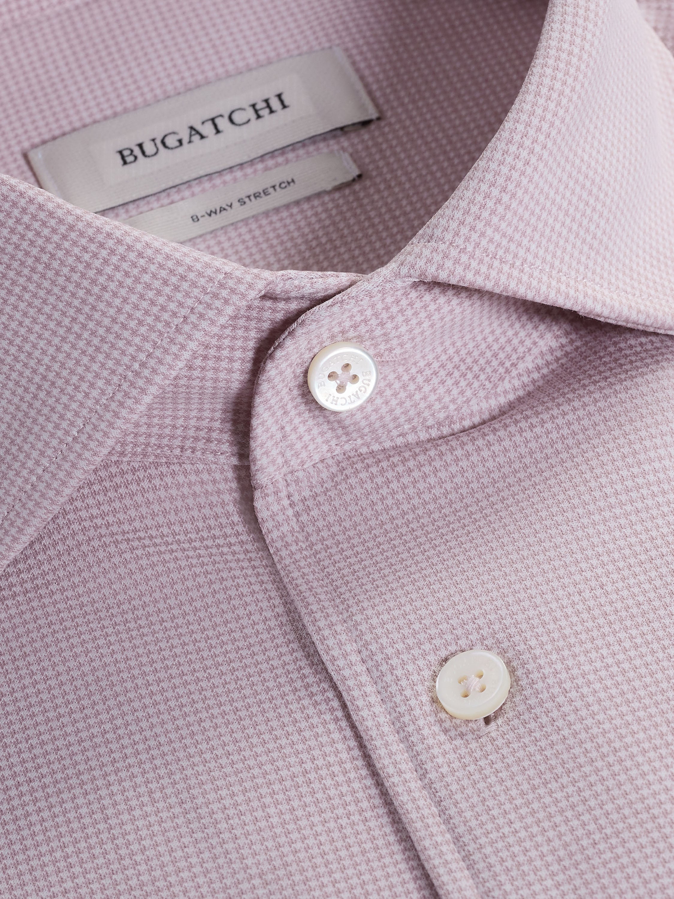 Bugatchi close up Lavneder shirt