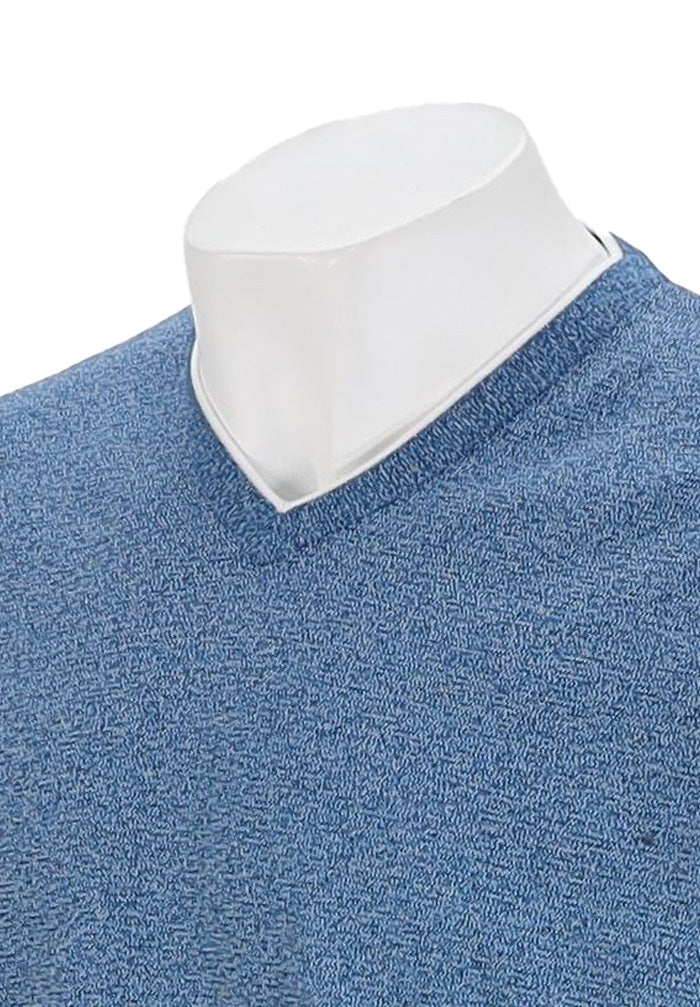 St. Croix V-Neck 3 Color Twist Blue