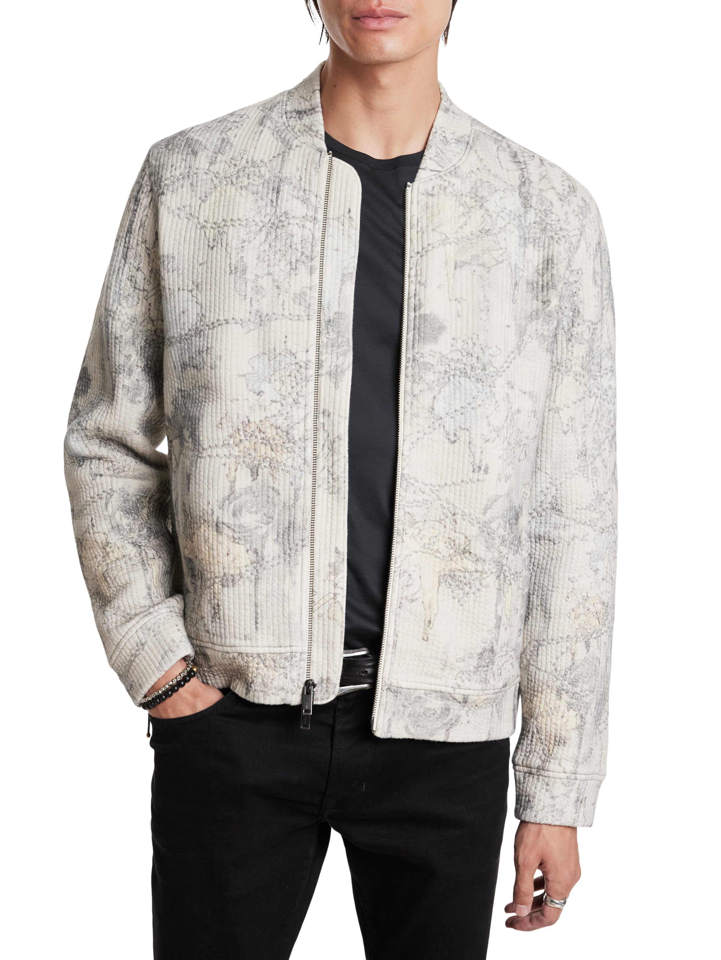 John Varvatos Quilted Bomber