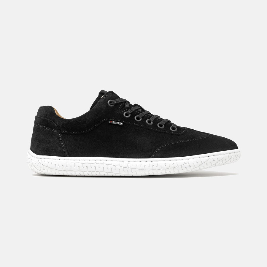 Piloti Shift Driving Sneaker, Black on White