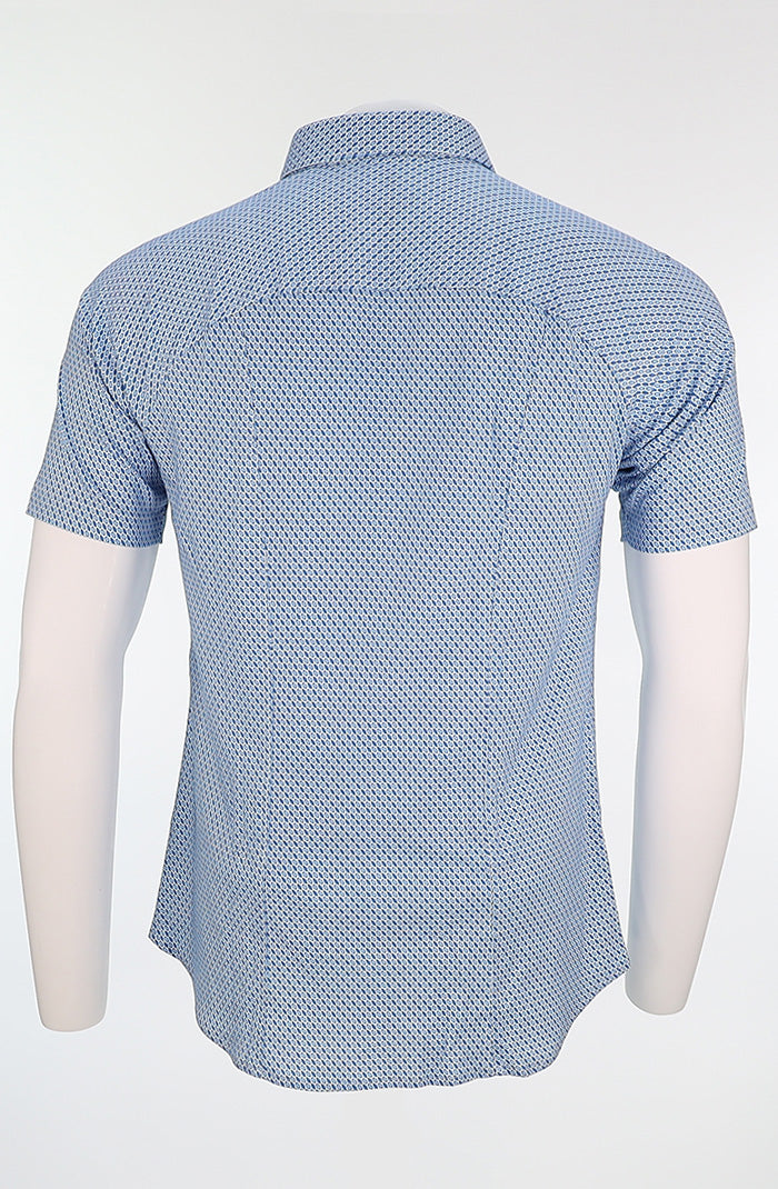 Desoto Short Sleeve Shirt Blue Square