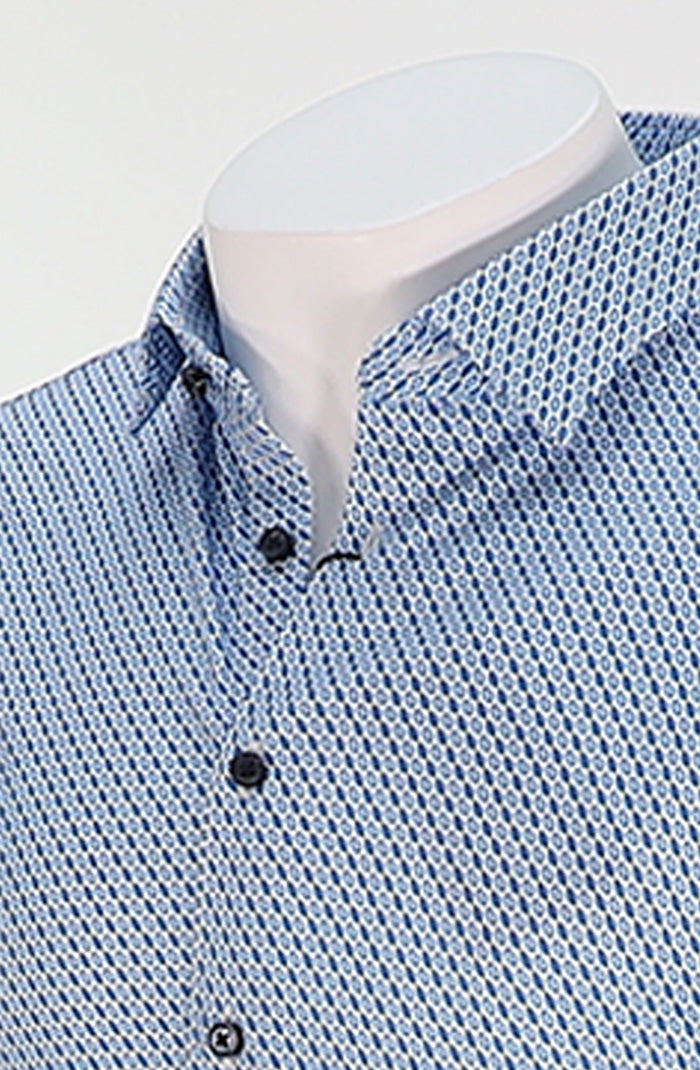 Desoto Short Sleeve Shirt Blue Square