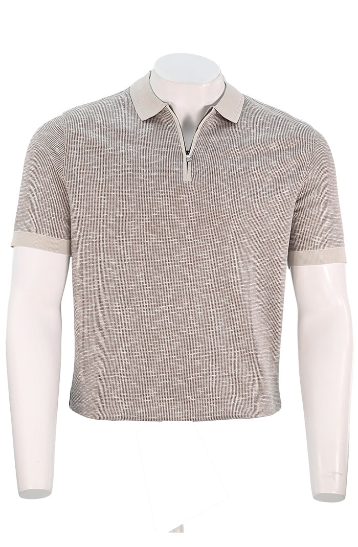 Coneliani Zipper Knit Pattern, Sand