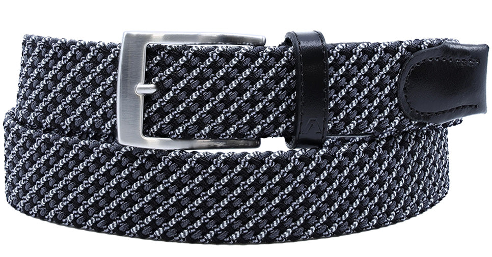 Alberto Colin Stretch Belt | Black/Grey