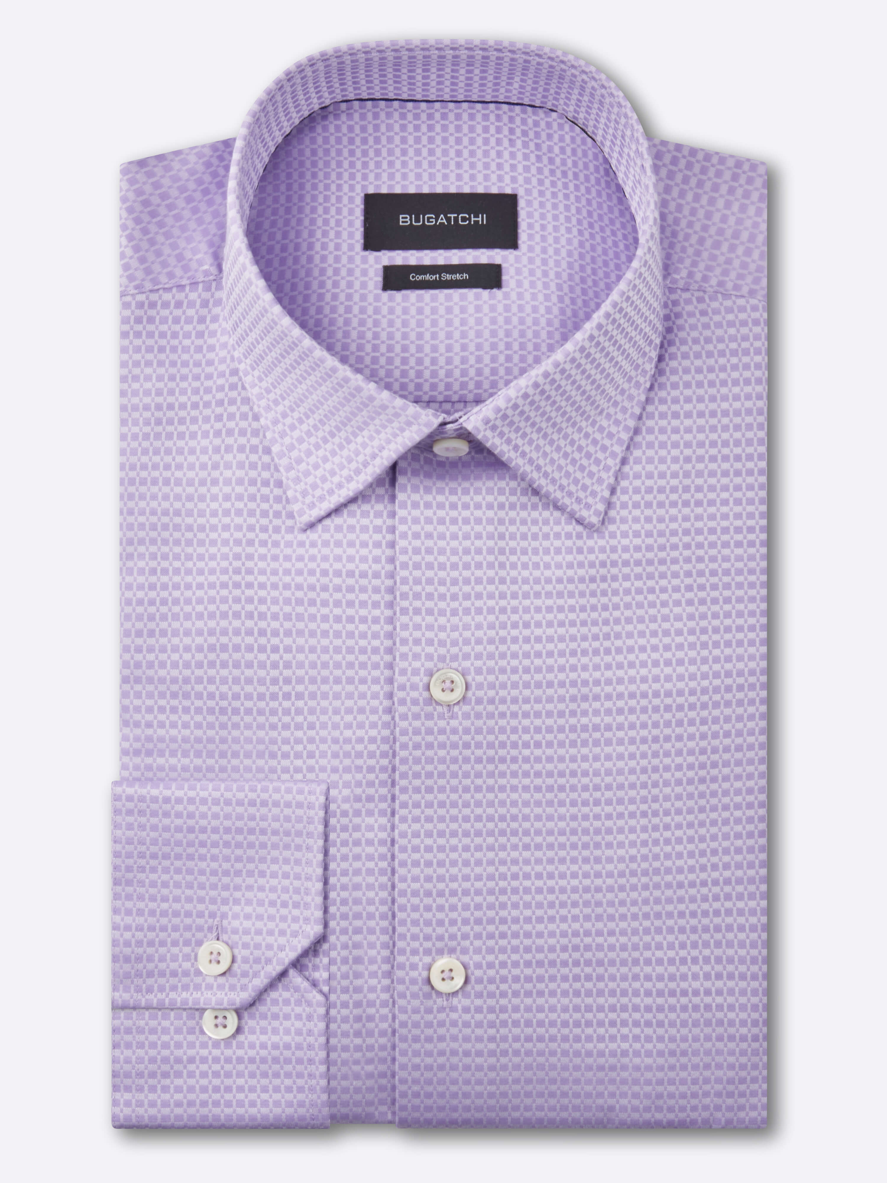 bugatchi shirt, long sleeve, button down, purple lilac, menswear, bugatchi sale