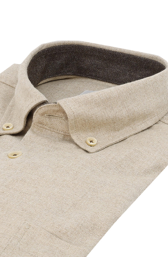 Haupt Long Sleeve Flannel | Beige