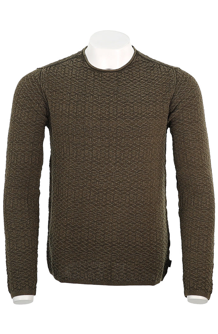 John Varvatos Riley Texture Crew Neck