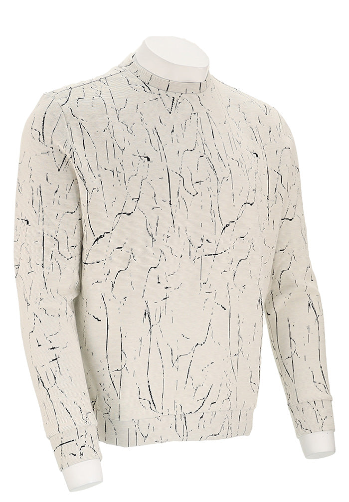 Fractured Ribbed Pullover