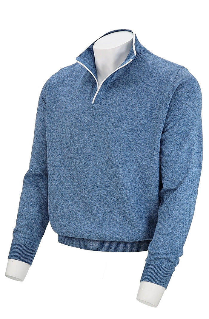 St. Croix Open Mock 3 Color Twist Blue