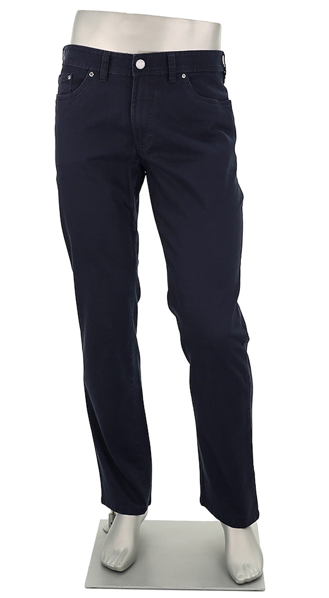 Gardeur Nevio Solid Navy Cotton Pant