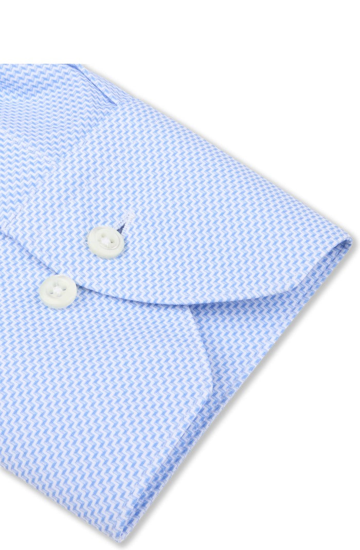 Stenstroms Slimline Active Stretch Shirt, Blue Pattern – cuff