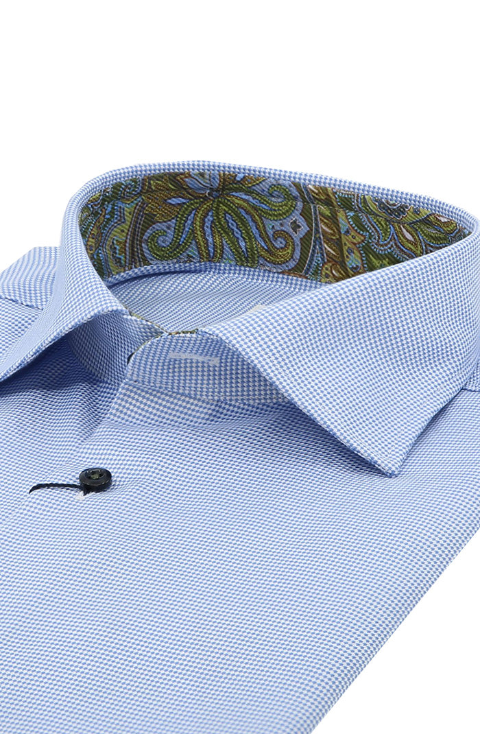 Stenstroms Long Sleeve Shirt with Paisley Trim For Men 84751 1750