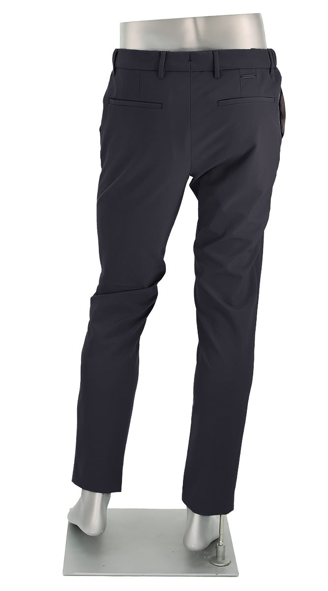 Alberto Slim Performance Move Pant Navy Back View