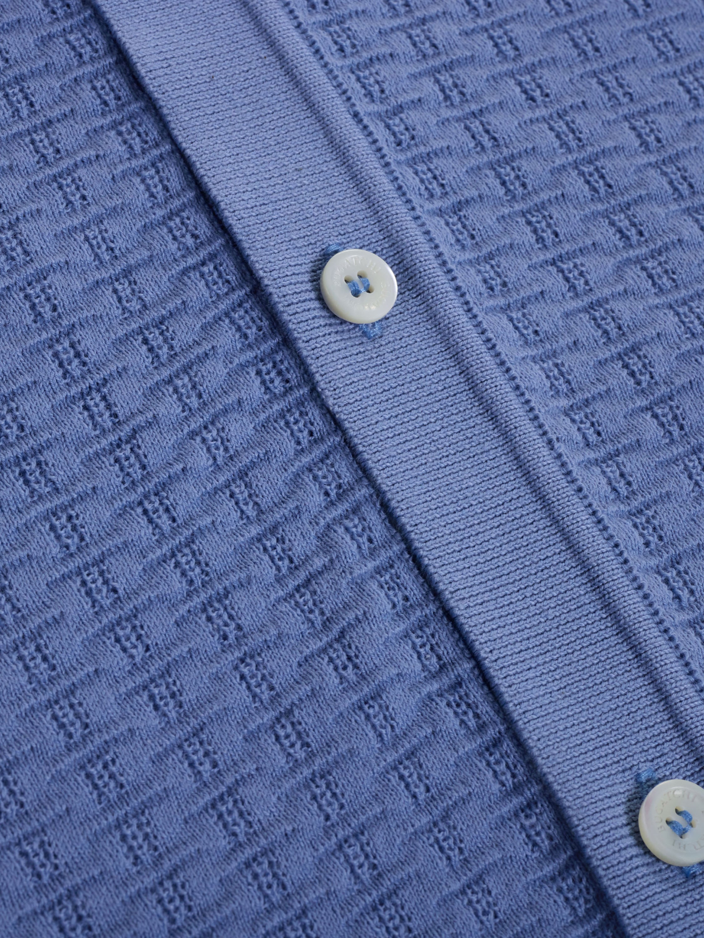 Bugatchi S/S Full Button Shirt, Air Blue