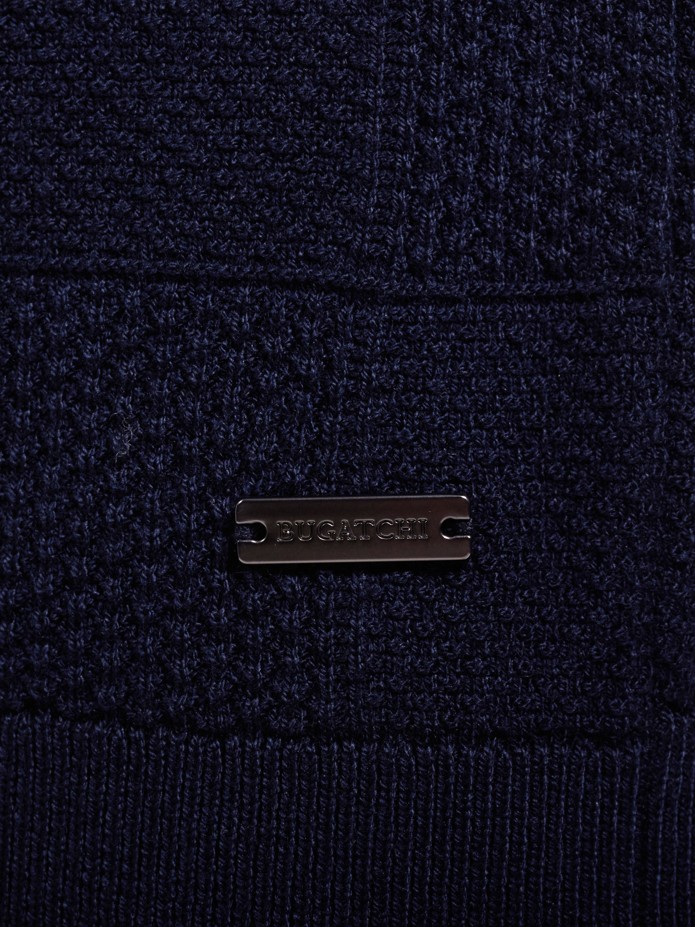 Bugatchi S/S Polo Sweater, Navy
