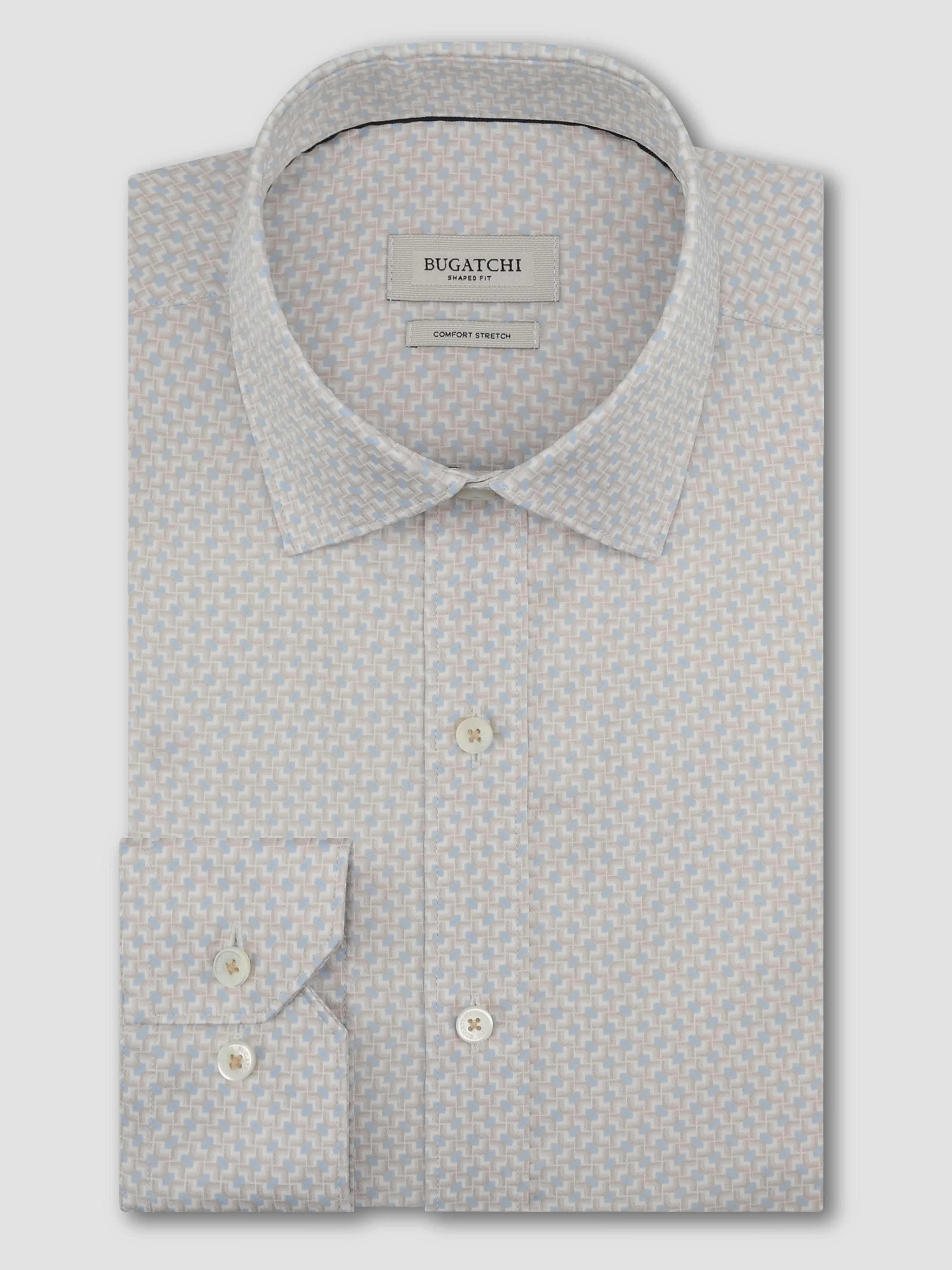 Bugatchi L/S Axel Shirt, Almond