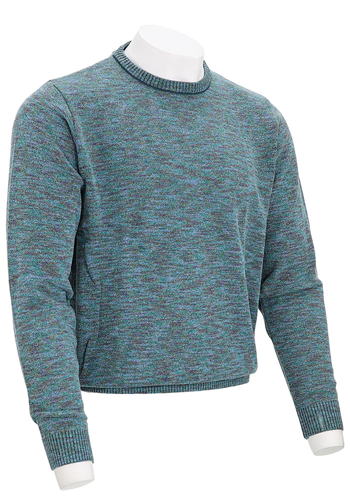 St. Croix Crew Neck Melange Blue