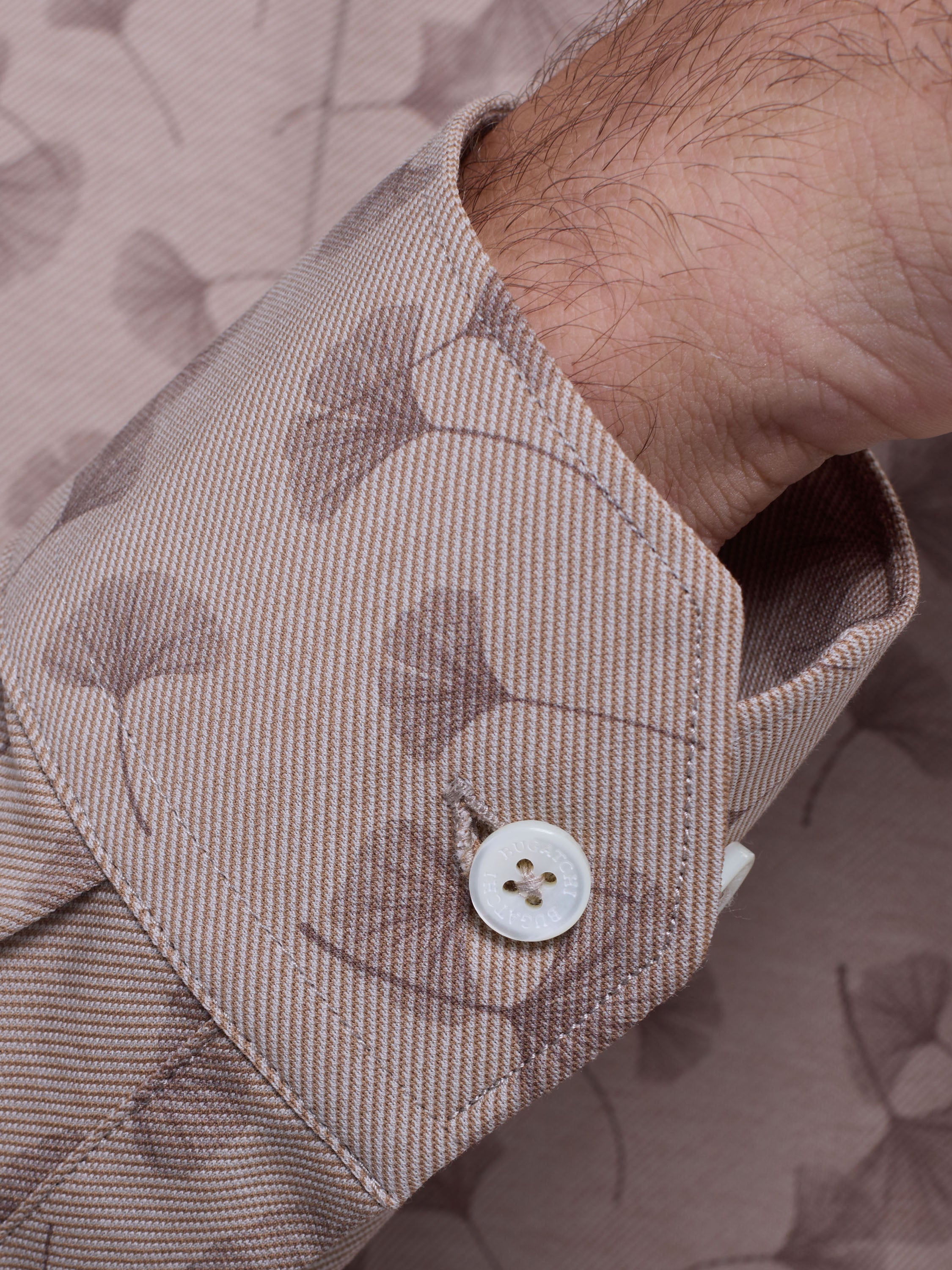 Bugatchi Ooohcotton L/S Shirt, Sand