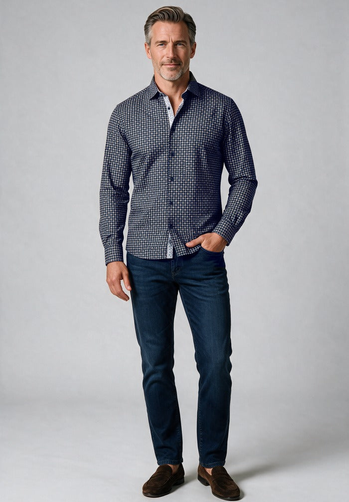 Paul and Shark Mini Clover — worn with denim