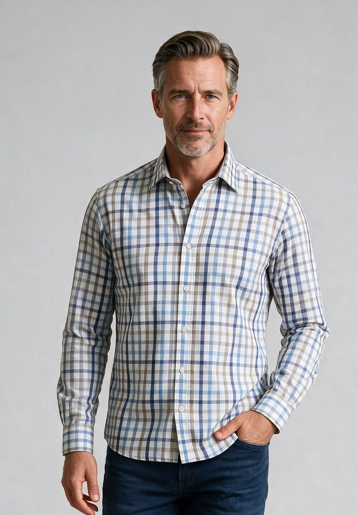Supima Cotton Shirt — model detail