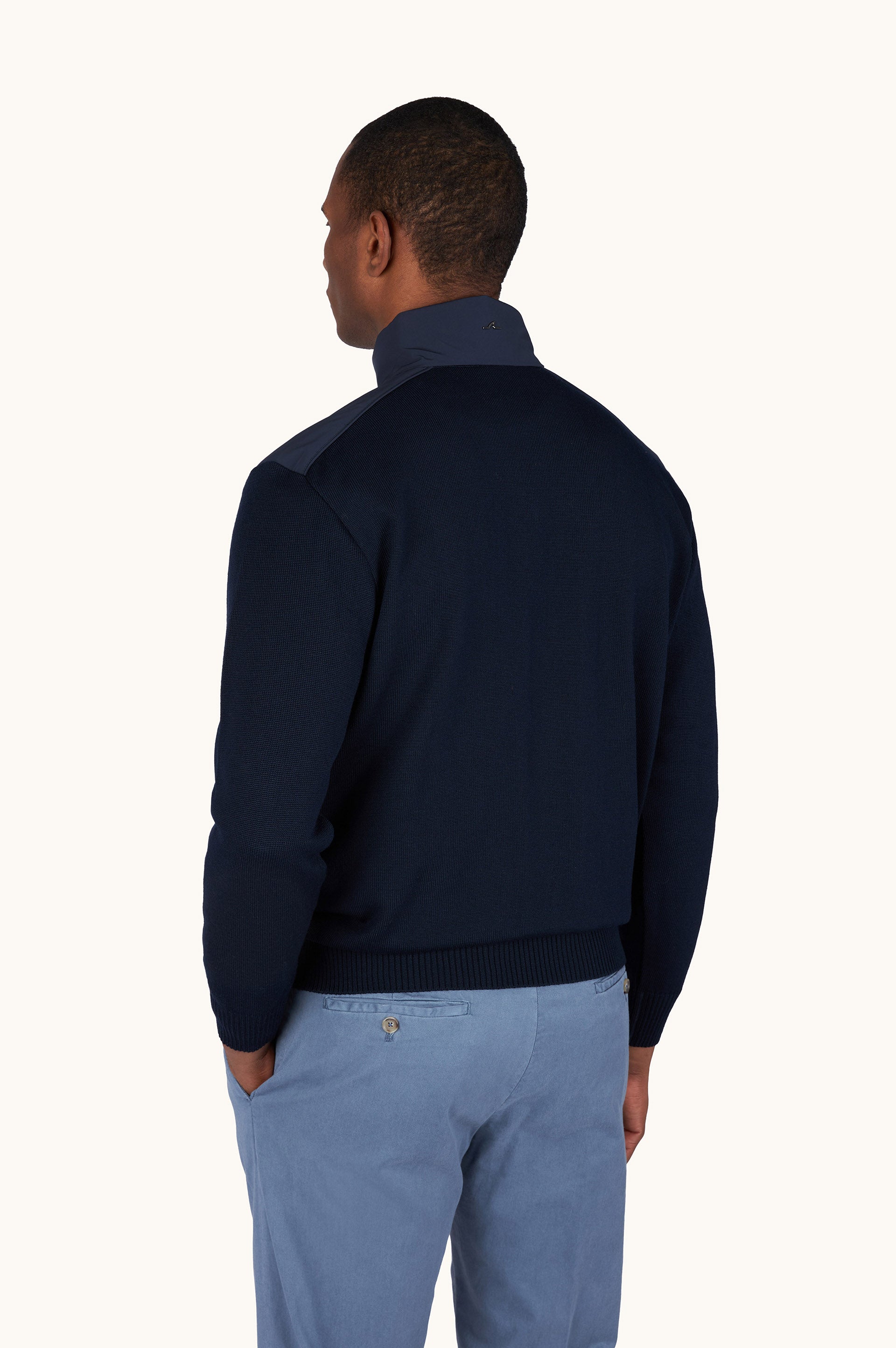Paul & Shark Typhoon Wool Half Zip Sweater – view 5