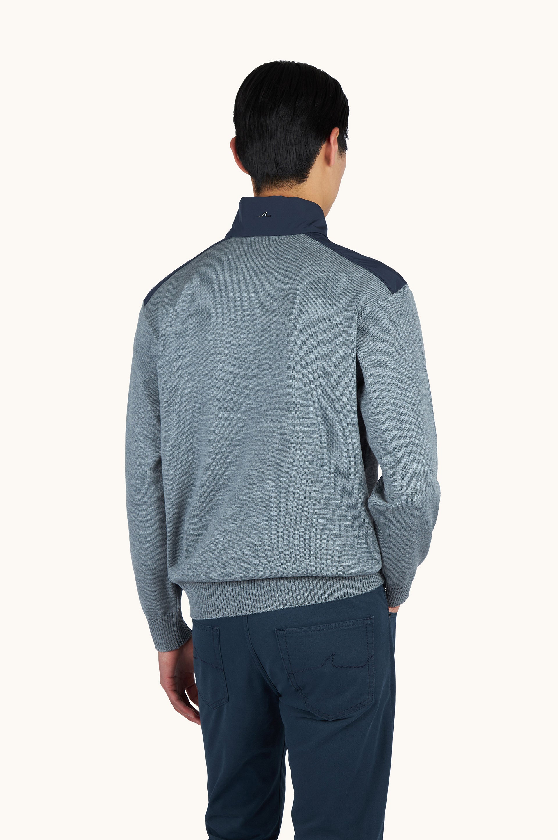 Paul & Shark Typhoon Wool Half Zip Sweater – view 5