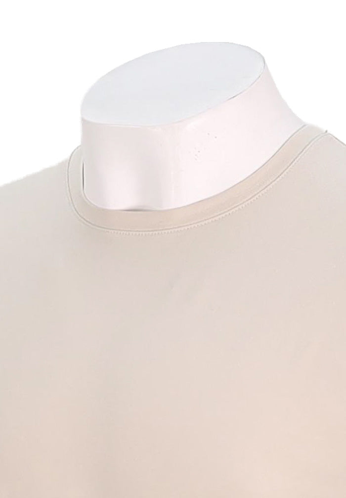 Patrick Assaraf Short Sleeve Cotton Crew, Frappe