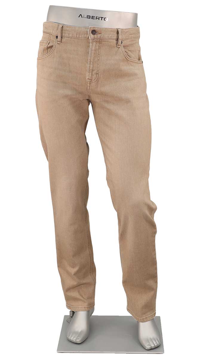 Alberto Bill Organic Denim, Tan