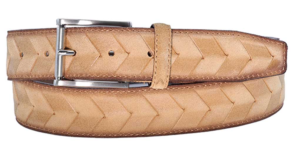 Alberto Leather Belt, Tan