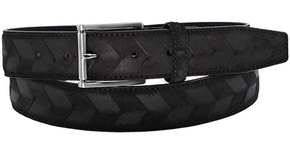 Alberto Leather Belt, Black