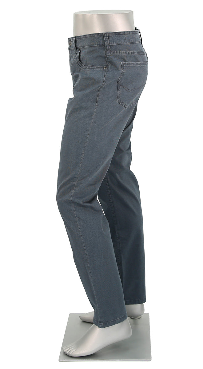 Gardeur Pants  - Bill collection - Men's Pants In Color Stone Blue - Full Side View