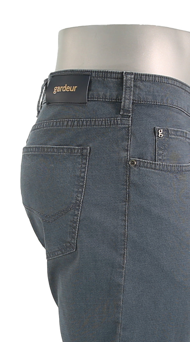 Gardeur Pants  - Bill collection - Men's Pants In Color Stone Blue - Pocket View