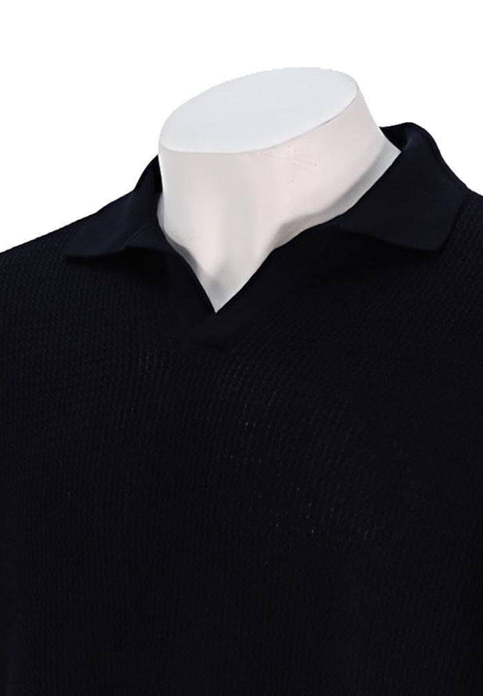 Corneliani S/S Textured Knit Polo