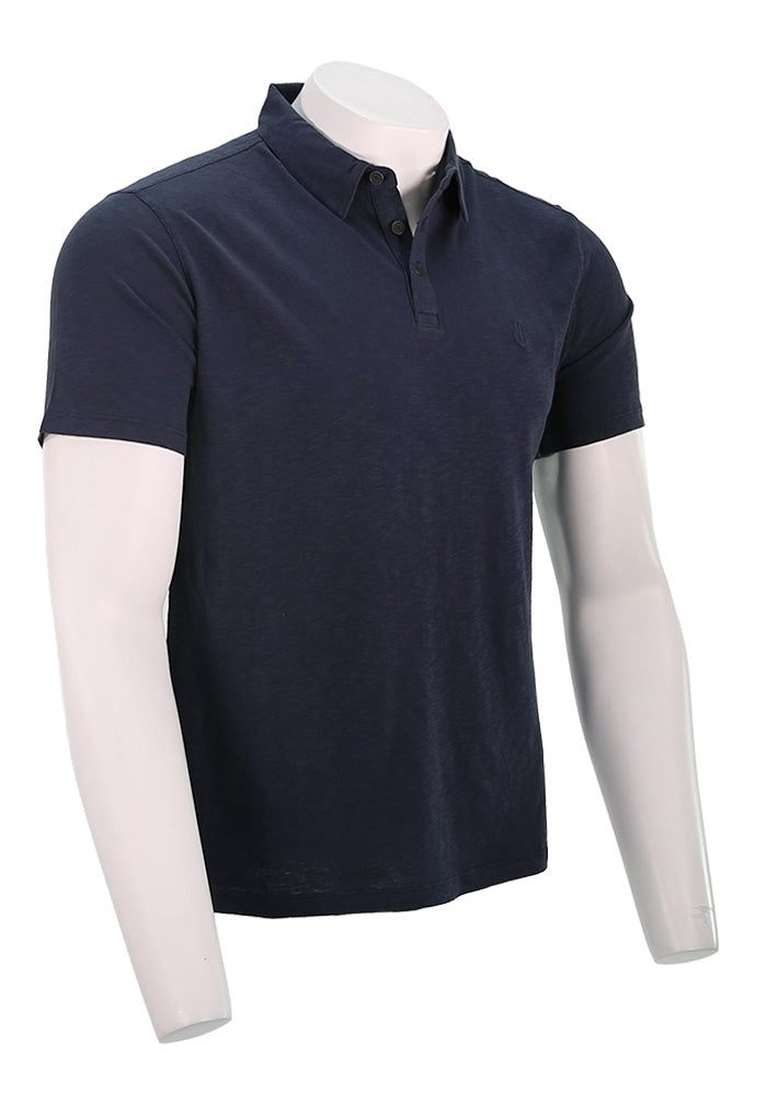 John Varvatos S/S Polo, Oiled Blue