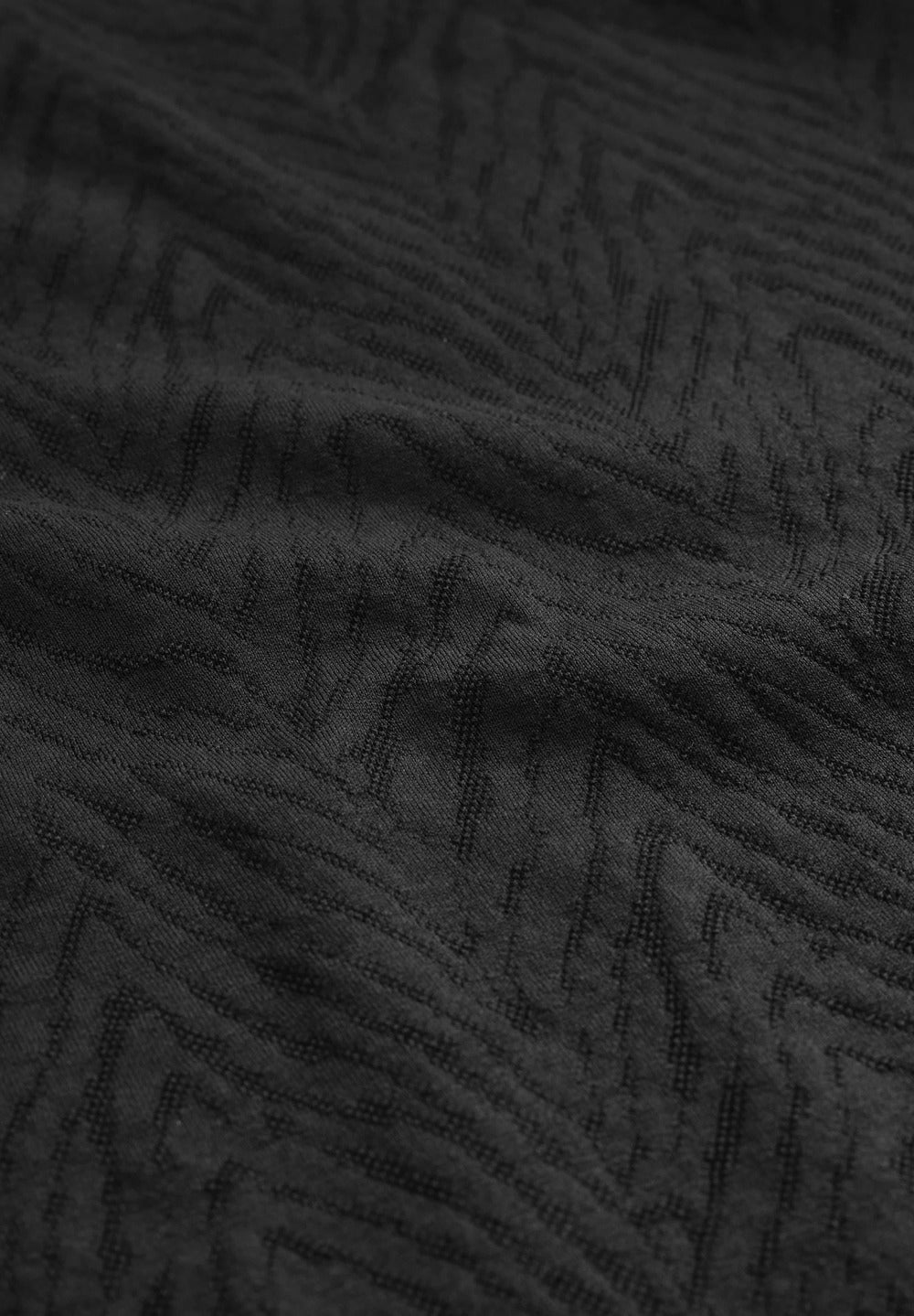 John Varvatos Mooney Textured Crew Tee, Black – view 4