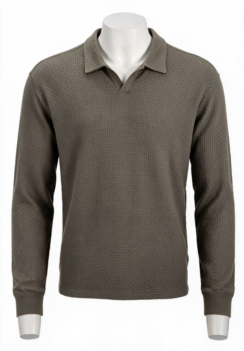 John Varvatos Zack Johnny Collar Polo, Teakwood | Mondo Uomo Naples FL